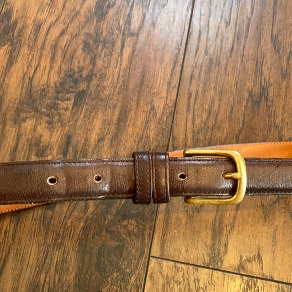 Coach Mocha Leather Belt - Picture 2 of 7